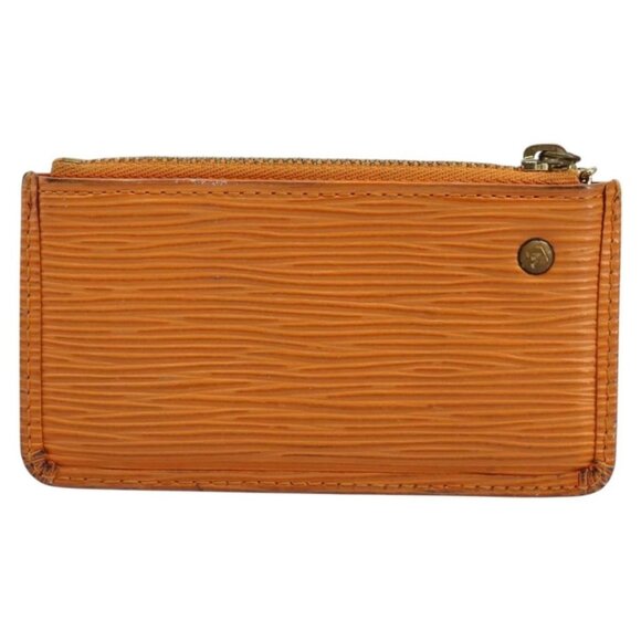 LOUIS VUITTON Epi Pochette Cles Coin Purse Orange Mandarin  LOUIS VUITTON Epi Pochette Cles Coin Purse Orange Mandarin M6380H LV Auth 113585